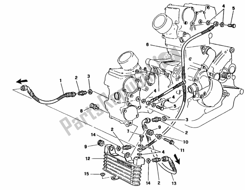 Todas as partes de Radiador De óleo do Ducati Superbike 916 R 1997